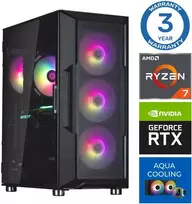 Stacionarus kompiuteris INTOP AQUA Ryzen 7 7700X 16GB DDR5 2TB SSD M.2 NVME+2TB RTX5050 8GB no-OS (RW60050)