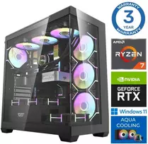 Stacionarus kompiuteris INTOP AQUA Ryzen 7 9800X3D 32GB DDR5 1TB SSD M.2 NVME+2TB RTX5080 16GB WIN11 (RW61985WH)