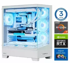 Stacionarus kompiuteris INTOP AQUA Ryzen 7 9800X3D 64GB DDR5 1TB SSD M.2 NVME+2TB RTX5080 16GB no-OS (RW62189NS)