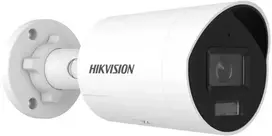 „Hikvision Bullet DS-2CD2047G3-LI2UY/SRB F2.8“ (balta, 4MP, hibridinis apšvietimas, IR+LED 40m, „ColorVu“)