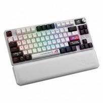 ASUS ROG Azoth X Gaming-klaviatūra, 75%, Hot-Swap, OLED-Ekranas, Tri-Mode, CH - baltas