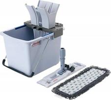 Pradinis rinkinys, Vileda UltraSpeed Pro, 15 l, pilkas, poliesteris / milteliniu būdu dažytas plienas / PP / plienas, 40 cm, su rankiniu presu