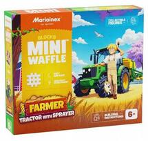 Marioinex *****Konstruktoriaus kaladėlės waffle Farmer traktorius+priekaba. 50 vnt. 07498