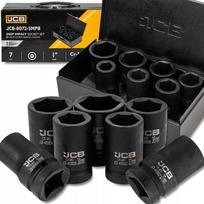 JCB Giluminių smūginių antgalių rinkinys 1'' 7 vnt. (6-kampiai) (24-46mm)