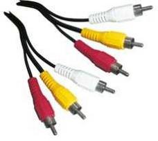 Schwaiger CIK5015 533 kompozicinė jungtis 1,5 m 3 x RCA juoda