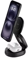 Belkin reguliuojamas „Boost Charge“ įkroviklis, 2 viename, „Channel Qi2“ akumuliatorius, WIZ035kqBK