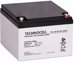 Technocell TCL26-12 TECHNOCELL Akumuliatorius AGM 12V 26Ah