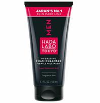 Hada Labo Tokyo Men Hyaluronic Acid Eliminates Impurities Cleansing Foam, 150 ml