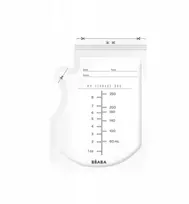 Beaba maisto laikymo maišeliai 50 vnt., 250 ml permatomi 911738