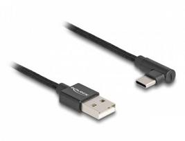 Kabelis USB Delock USB-A - USB-C 0.5 m Juodas (80029)