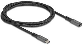 Kabelis USB Delock USB-C - USB-C 1 m Juodas (80022)