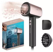 Cecotec Plaukų džiovintuvas | DryGlam Nano Plasma | 1600 W | Temperatūros režimų skaičius 3 | Jonų funkcija | Juodas/Rožinis auksas | Difuzorius