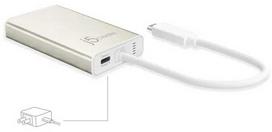 j5create JCA374-N USB C tipo daugiafunkcis adapteris, Laidinis, USB C tipo, 60 W, 10,100,1000Mbit/s, Auksinė, Balta, Metalinė šampano spalvos