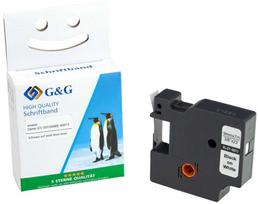 G&G G&G Schriftband 9mm x 7m sw-ws Komp. m. Dymo D1/ 40913/ S072068