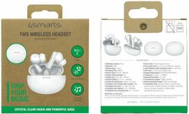 Ausinės 4smarts TWS Bluetooth ausinės SkyBuds Pro ANC, baltos