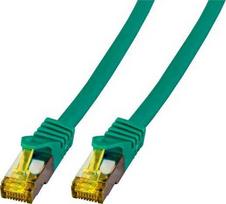 EFB EFB komutacinis kabelis Cat6a S/FTP LSZH su Cat7 daugiakanaliu kabeliu 1,5m GR�N 10 Gigabit Ethernet 600MHz 4x2xAWG26/7 liepsnos laidininkas