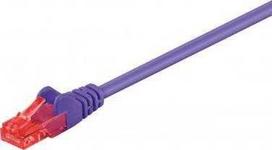 Wentronic „Goobay CAT 6“ jungties kabelis, U/UTP, violetinis – laido ilgis 7,5 m