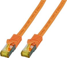 EFB EFB komutacinis kabelis Cat6a S/FTP LSZH su Cat7 daugiakanaliu kabeliu 1,5m ORANŽINIS 10 Gigabit Ethernet 600MHz 4x2xAWG26/7 liepsnos laidininkas