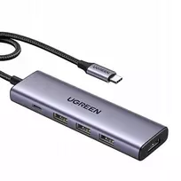„Hub USB-C Ugreen CM511, HDMI 4K 60Hz, 2x USB 3.2, 2x USB-C 3.2, PD“