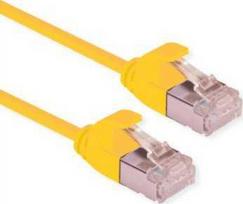 Roline ROLINE F/UTP DataCenter Patch Cord Cat.6A (EA klasė), LSOH, labai plonas, geltonas, 5 m
