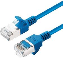 MicroConnect V-FTP6A0015B-SLIM tinklo kabelis Mėlyna 0,15 m Cat6a U/FTP (STP)