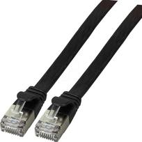 Efb Elektronik EFB Plokščias tinklo kabelis Cat.6A, U/FTP, PVC, juodas, 0.15m (K5545SW.0,15)