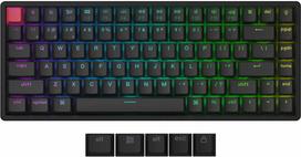 Klaviatūra žaidimams Keychron K2 V3 Keychron Super Brown belaidė mechaninė su pašvietimu juoda