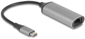 DeLOCK 81570, USB C tipo, RJ-45, 0,15 m, antracito spalvos