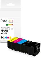 Freecolor rašalo kasetė Epson 202XL Multipack BK/C/M/Y, juoda photo, remanufactured