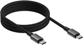 USB Vision USB-C 3.2 magnetinis spiralinis kabelis 1 m 240 W 5 A juodas (TC 1MUSBCMAG/BL)