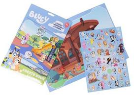 Bluey BLUEY Daugkartinio naudojimo lipdukų rinkinys – Sukurk sceną 25 ir daugiau lipdukų