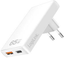 Įkroviklis LogiLink PA0368 USB GaN 1x USB-A 1x USB-C 65 W