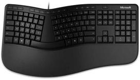 Microsoft ERGONOMINĖ klaviatūra BE LAYOUT - AZERTY Juoda BE LAYOUT