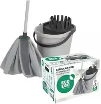 Grindų valymo rinkinys Rubi Circular Eco Ego pilkas
