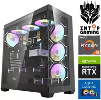 Stacionarus kompiuteris INTOP AQUA Ryzen 9 9900x 32GB DDR5 1TB SSD M.2 NVME+2TB RTX5070Ti 16GB no-OS (RW65757NS)