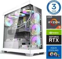 Stacionarus kompiuteris INTOP AQUA Ryzen 5 7500X3D 64GB DDR5 1TB SSD M.2 NVME+2TB RTX5070 12GB no-OS (RW66090NS)