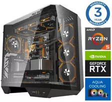 Stacionarus kompiuteris INTOP AQUA Ryzen 5 7500X3D 32GB DDR5 1TB SSD M.2 NVME+2TB RTX5070Ti 16GB no-OS (RW66095NS)