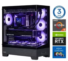 Stacionarus kompiuteris INTOP AQUA Ryzen 5 7500X3D 16GB DDR5 1TB SSD M.2 NVME+2TB RTX5060Ti 16GB no-OS (RW66442NS)
