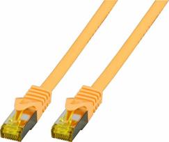 EFB EFB jungiamasis kabelis Cat6a S/FTP LSZH su Cat7 žaliu kabeliu 1,5 m GELTONAS 10 Gigabit Ethernet 600MHz 4x2xAWG26/7 Atsparus ugniai Mažai dūmų skleidžiantis