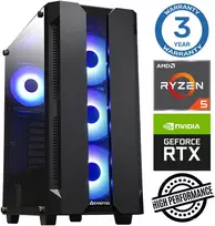 Stacionarus kompiuteris INTOP Ryzen 5 3600 16GB 500SSD M.2 NVME+2TB RTX3050 6GB no-OS (RW67381NS) (Atnaujinta)