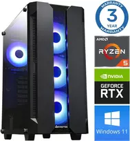 Stacionarus kompiuteris INTOP Ryzen 5 3600 16GB 250SSD M.2 NVME+2TB RTX3050 6GB WIN11 (RW67392WH) (Atnaujinta)