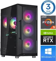 Stacionarus kompiuteris INTOP Ryzen 5 3600 16GB 250SSD M.2 NVME+2TB RTX3050 6GB WIN11 (RW67440WH) (Atnaujinta)