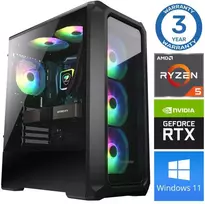 Stacionarus kompiuteris INTOP Ryzen 5 3600 32GB 1TB SSD M.2 NVME+2TB RTX3050 6GB WIN11 (RW67472WH) (Atnaujinta)