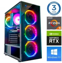 Stacionarus kompiuteris INTOP Ryzen 5 3600 32GB 1TB SSD M.2 NVME+2TB RTX3050 6GB WIN11 (RW67688WH) (Atnaujinta)