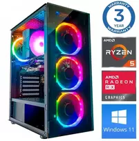 Stacionarus kompiuteris INTOP Ryzen 5 3600 64GB 1TB SSD M.2 NVME+2TB RX580 8GB WIN11 (RW67808WH) (Atnaujinta)
