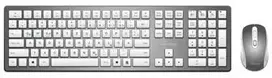 Klaviatūra ir pelė MediaRange QWERTZ Sidabrinė (MROS135)