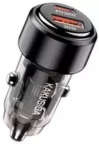 Ikaku Įkroviklis Kaku KSC-1175 Dual port 60W Car charger USB + Type-C