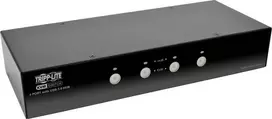 Eaton Tripp Lite series 4-Port DisplayPort KVM Switch w/Audio, Cables and USB 3.0 SuperSpeed Hub - KVM-/garso-/USB-jungiklis - 4 x KVM/garso/USB - 1 vietinis vartotojas - stalinis