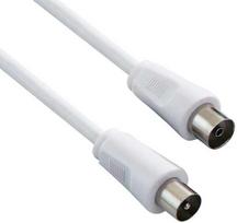 Neutralle Antenos kabelis Coax (9,5 mm) M – Coax (9,5 mm) F, 2 m, 75 omų, baltas, EOL