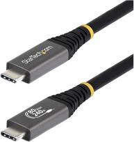 Kabelis USB StarTech USB4 50 cm USB-C 80Gb/s Thunderbolt DisplayPort 2.1 240W Juodas (CC50CM80GUSB4CABLE)